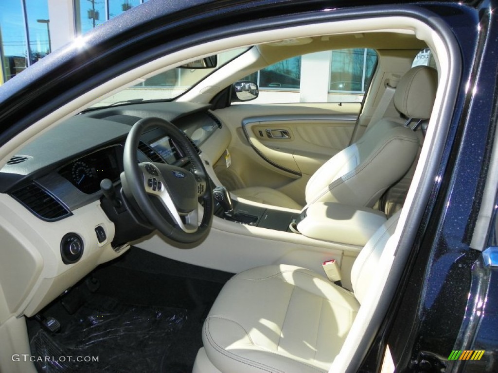 2013 Taurus SEL AWD - Tuxedo Black Metallic / Dune photo #7