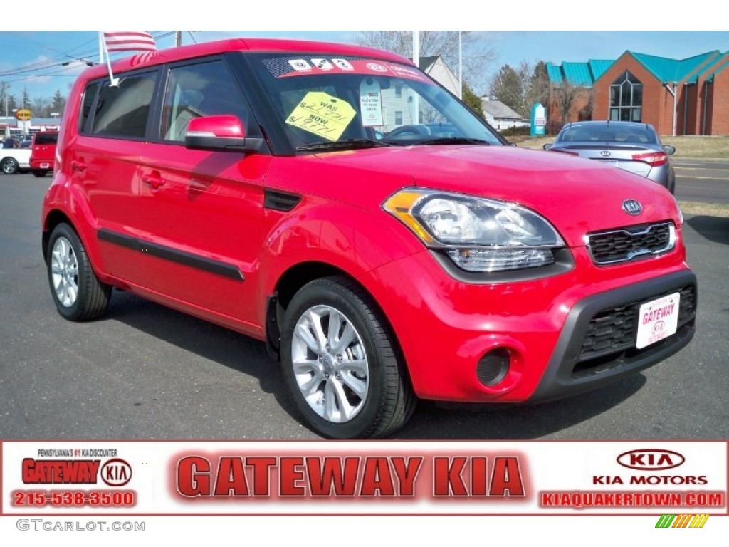 Molten Red Kia Soul