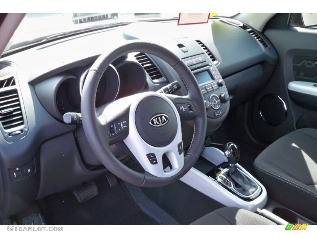 2012 Kia Soul + Black Soul Logo Cloth Dashboard Photo #61872615