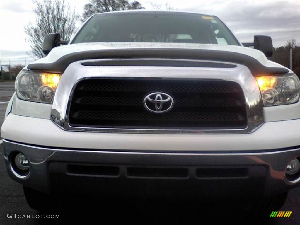 2008 Tundra SR5 TRD Double Cab - Super White / Graphite Gray photo #2