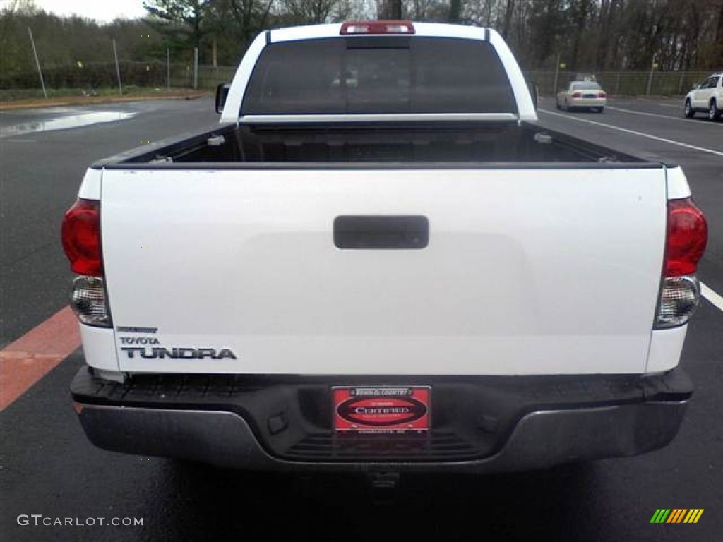 2008 Tundra SR5 TRD Double Cab - Super White / Graphite Gray photo #4