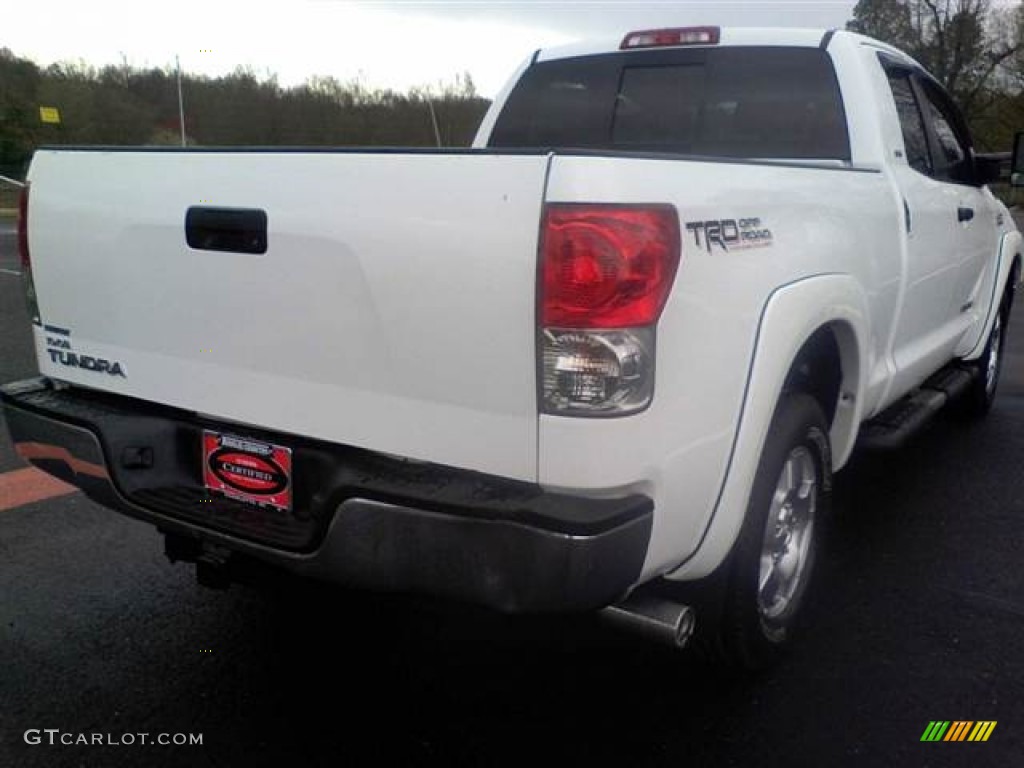 2008 Tundra SR5 TRD Double Cab - Super White / Graphite Gray photo #16