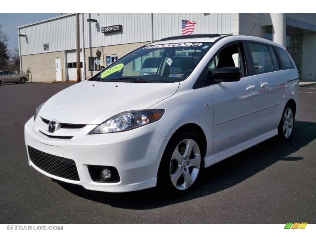 2006 MAZDA5 Sport - Whitewater Pearl / Black photo #2