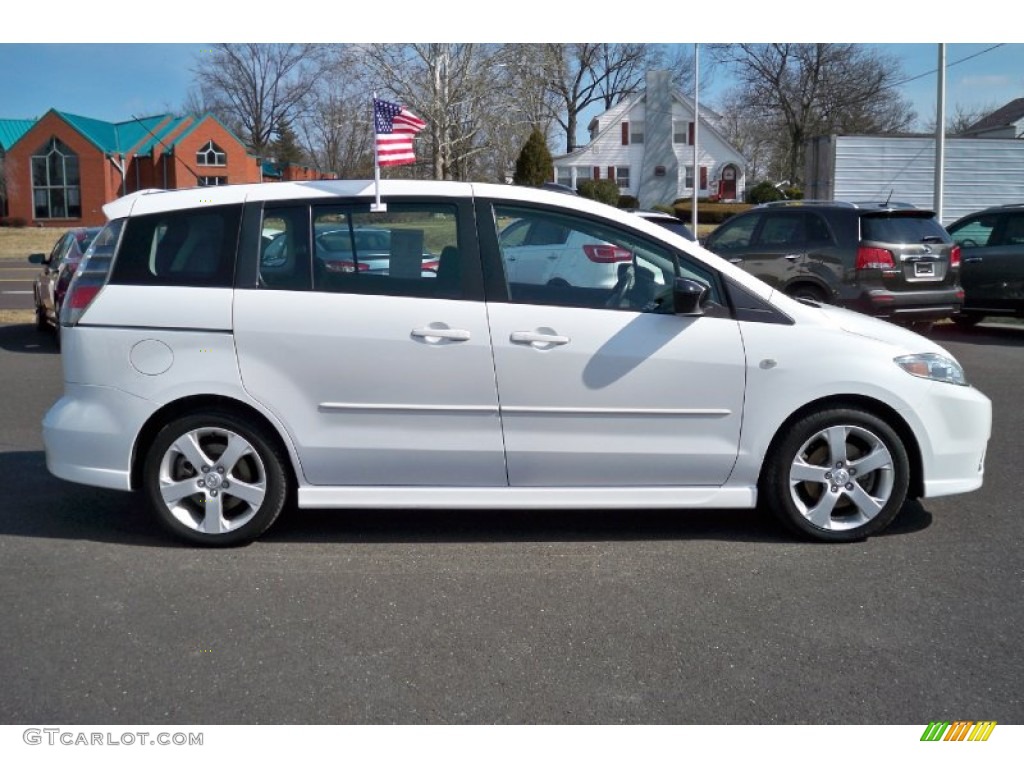 2006 MAZDA5 Sport - Whitewater Pearl / Black photo #5