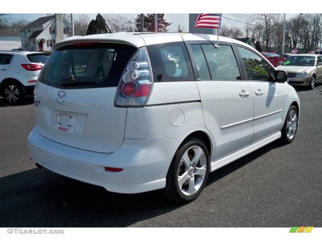 2006 MAZDA5 Sport - Whitewater Pearl / Black photo #6