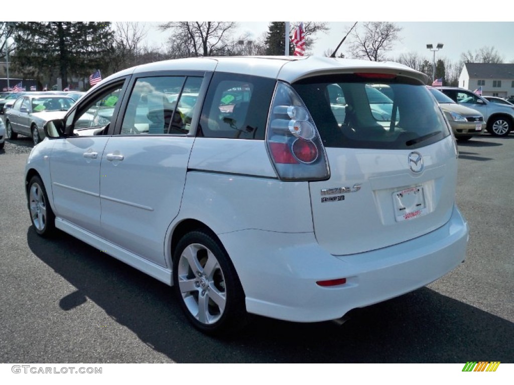 2006 MAZDA5 Sport - Whitewater Pearl / Black photo #8