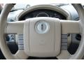 Light Parchment/Espresso 2007 Lincoln Mark LT SuperCrew Steering Wheel