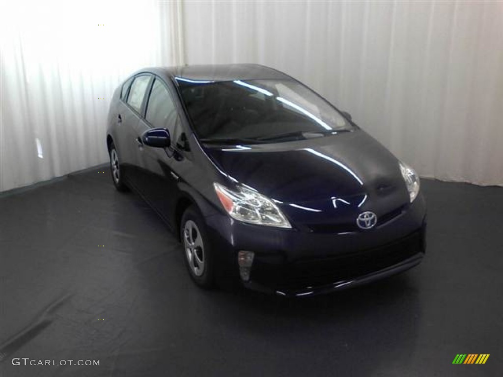 2012 Prius 3rd Gen Two Hybrid - Nautical Blue Metallic / Dark Gray photo #1