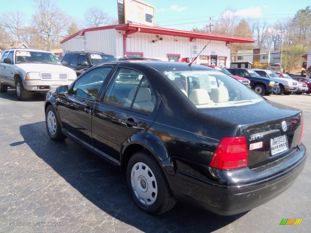 2000 Jetta GLS Sedan - Black / Beige photo #5