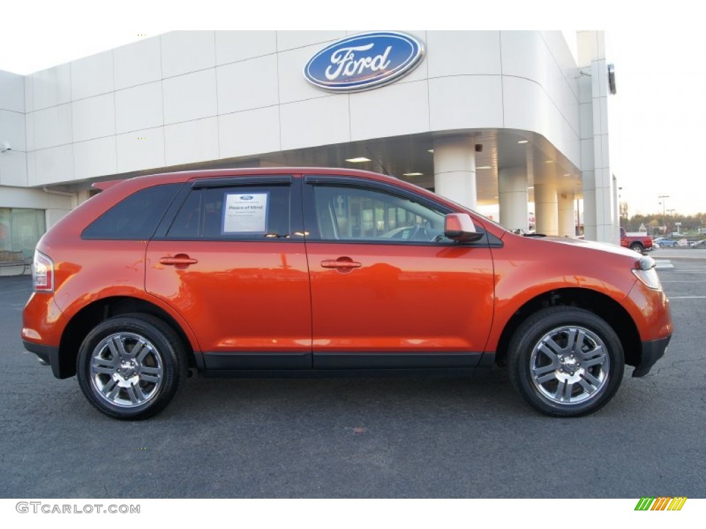 Blazing Copper Metallic Ford Edge