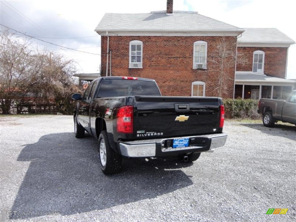 2012 Silverado 1500 LT Extended Cab 4x4 - Black / Ebony photo #3