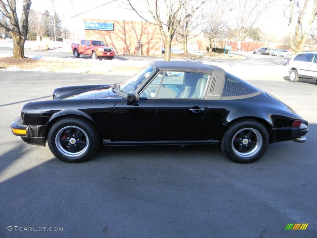 Black 1986 Porsche 911 Carrera Targa Exterior Photo #61880096