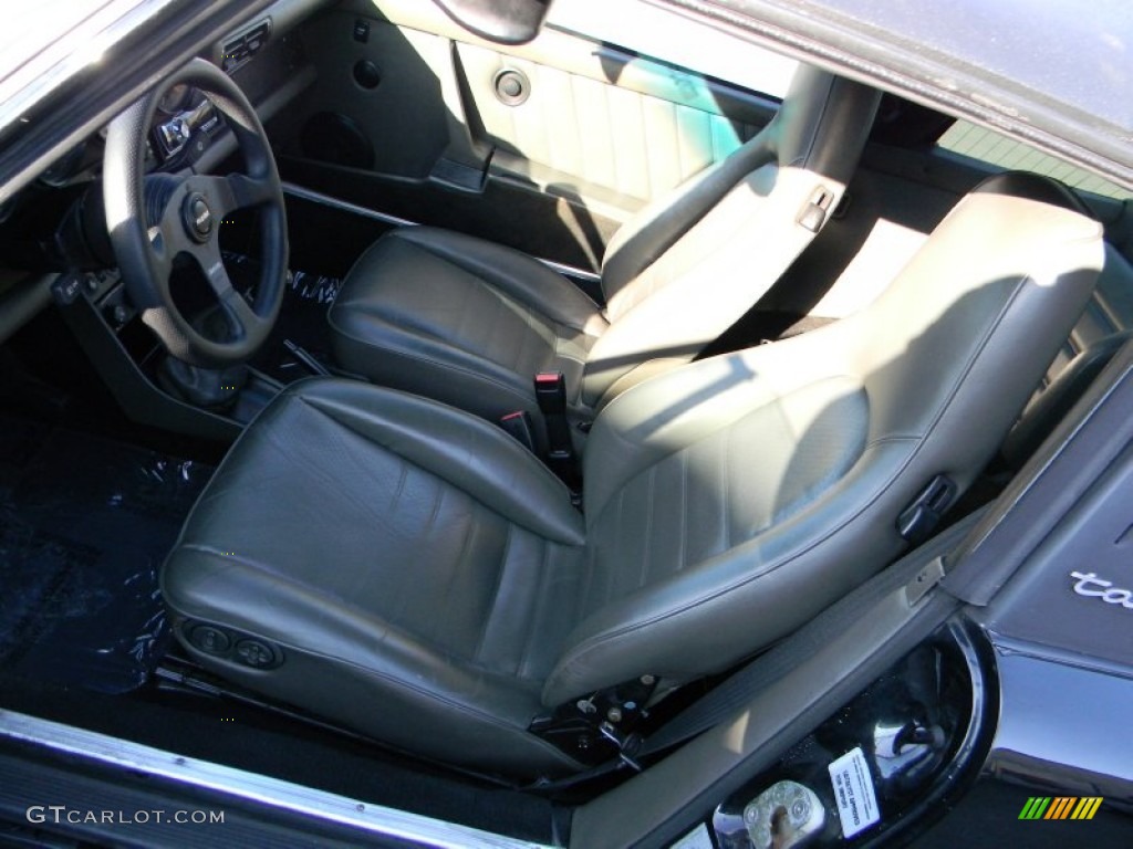 Grey Interior 1986 Porsche 911 Carrera Targa Photo #61880146