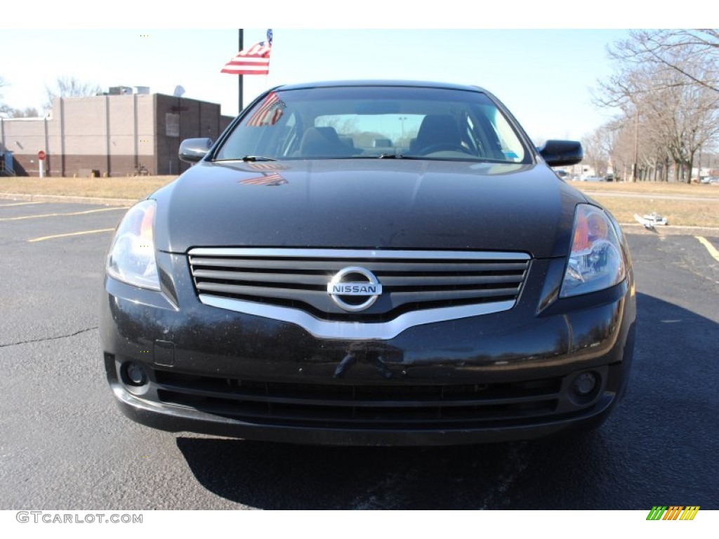 2008 Altima 2.5 S - Super Black / Charcoal photo #2