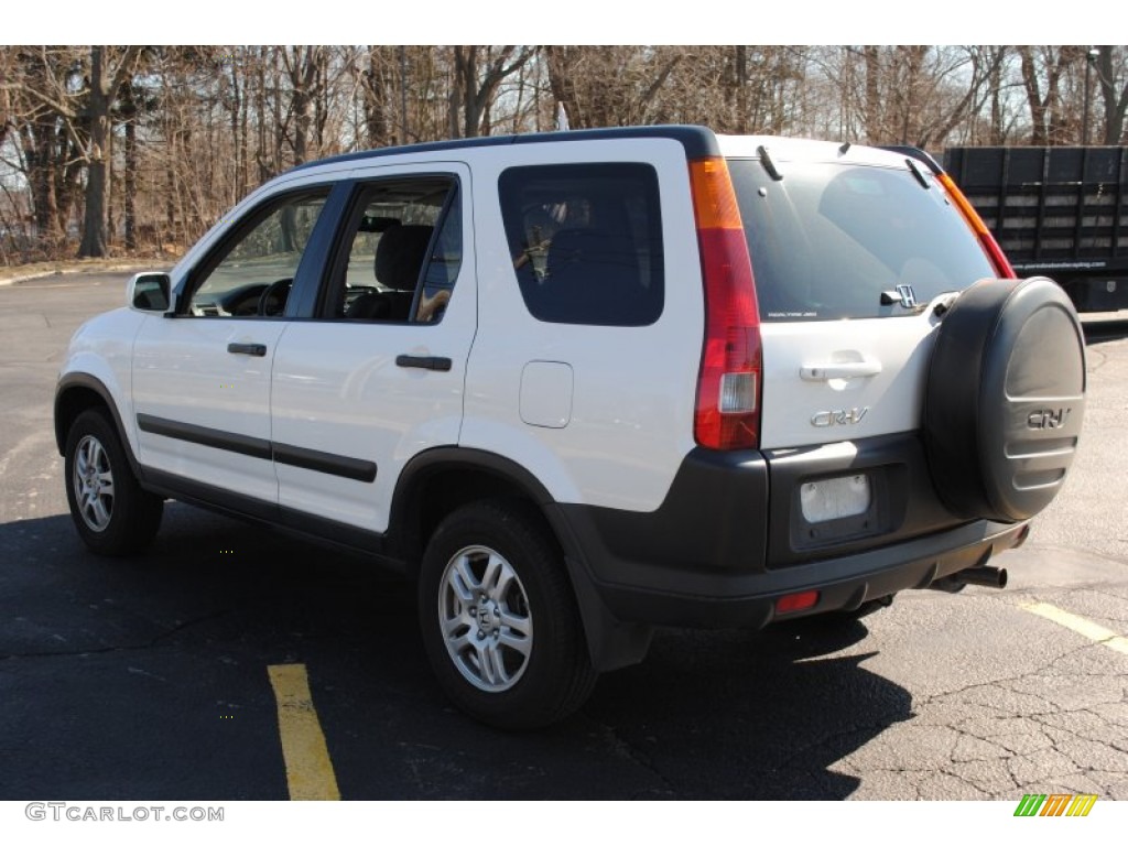 2003 CR-V EX 4WD - Taffeta White / Black photo #4