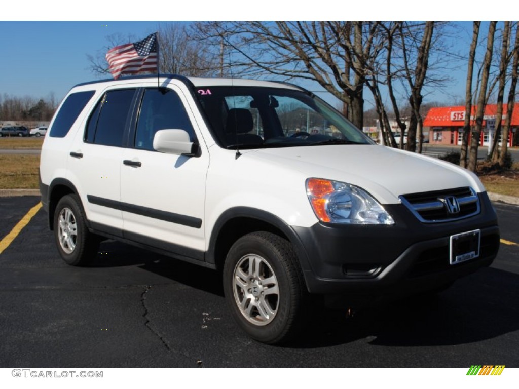 2003 CR-V EX 4WD - Taffeta White / Black photo #7