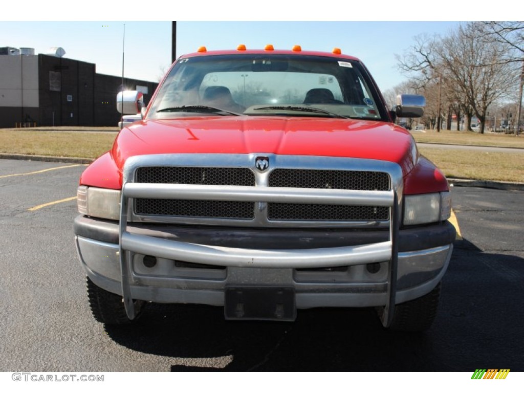 1996 Ram 3500 ST Extended Cab Dually - Colorado Red / Gray photo #2