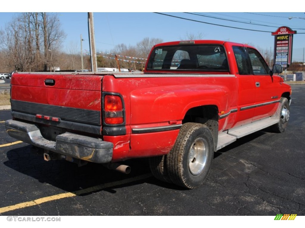 1996 Ram 3500 ST Extended Cab Dually - Colorado Red / Gray photo #6