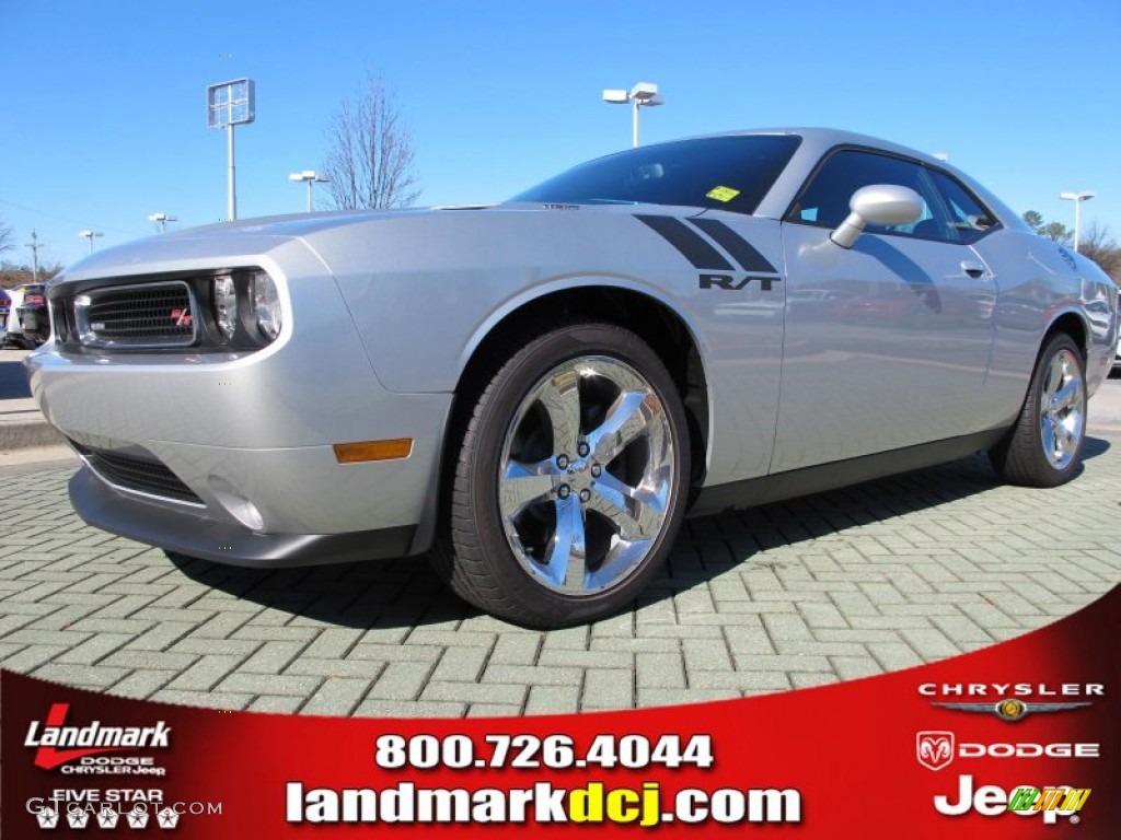 2012 Challenger R/T - Bright Silver Metallic / Dark Slate Gray photo #1