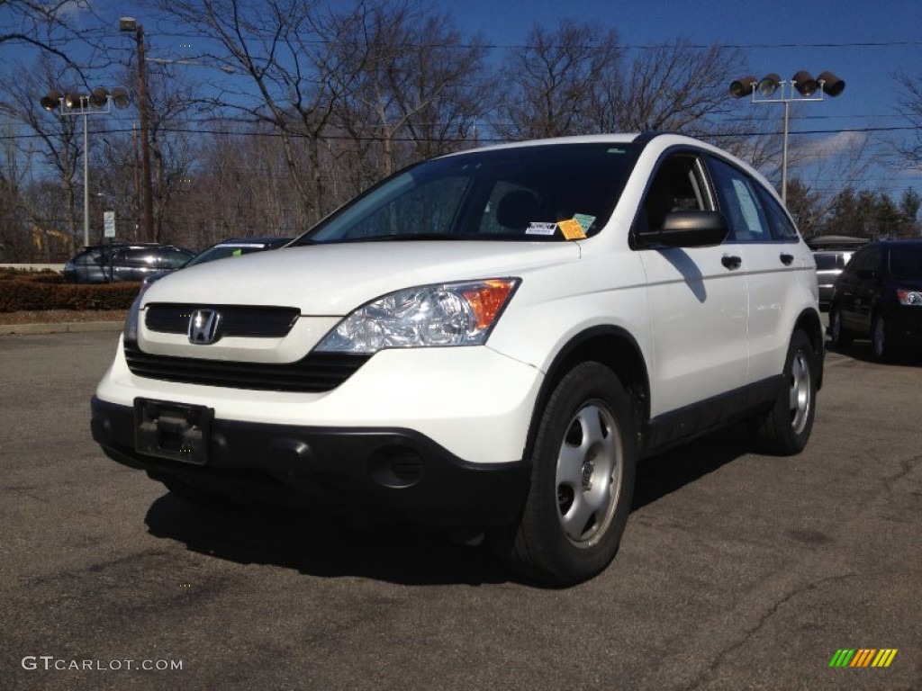 2009 CR-V LX 4WD - Taffeta White / Gray photo #5