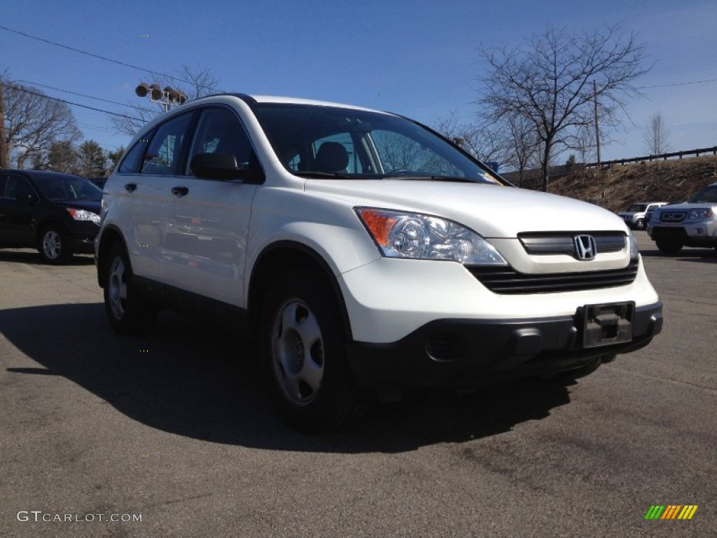 2009 CR-V LX 4WD - Taffeta White / Gray photo #7