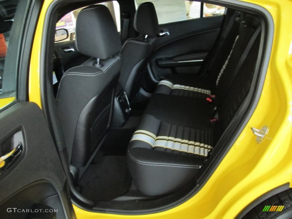 Black/Super Bee Stripes Interior 2012 Dodge Charger SRT8 Super Bee Photo #61881213