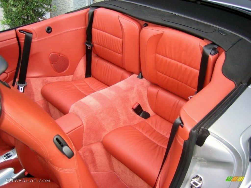 Boxster Red Interior 2004 Porsche 911 Turbo Cabriolet Photo #61881294