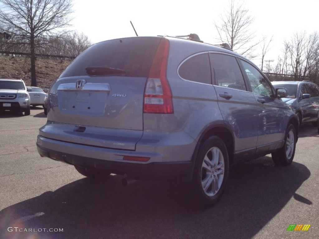 2010 CR-V EX-L AWD - Glacier Blue Metallic / Gray photo #9