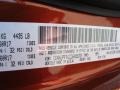 PLB: Copperhead Orange Pearl 2012 Jeep Patriot Latitude Color Code
