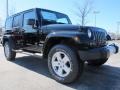 2012 Black Forest Green Pearl Jeep Wrangler Unlimited Sahara 4x4  photo #4