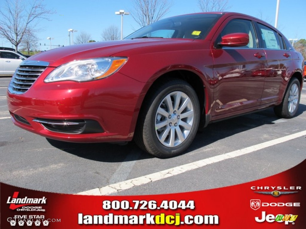 2012 200 Touring Sedan - Deep Cherry Red Crystal Pearl Coat / Black/Light Frost photo #1