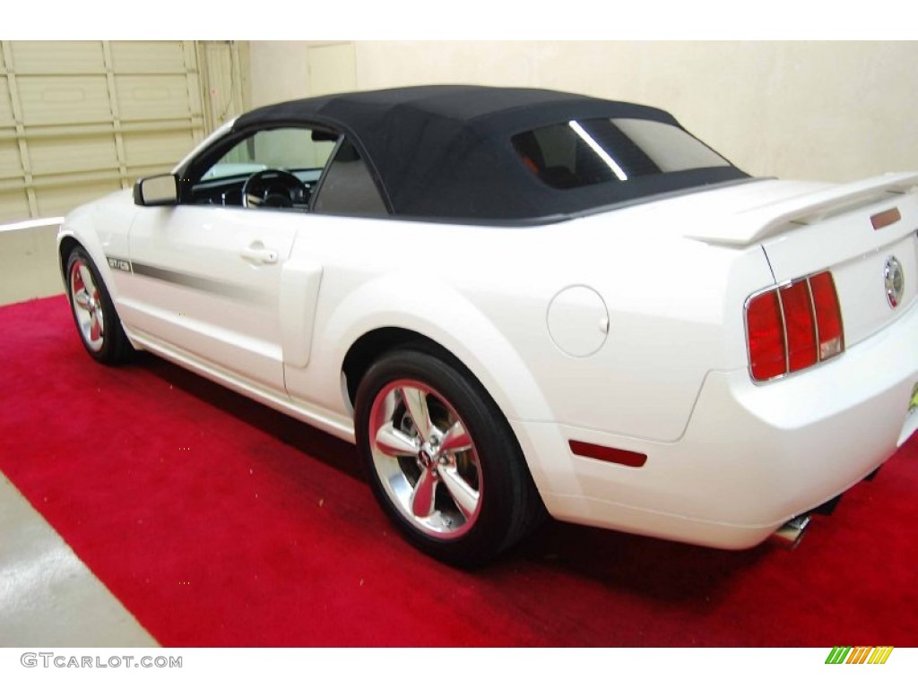2008 Mustang GT/CS California Special Convertible - Performance White / Charcoal Black/Dove photo #4