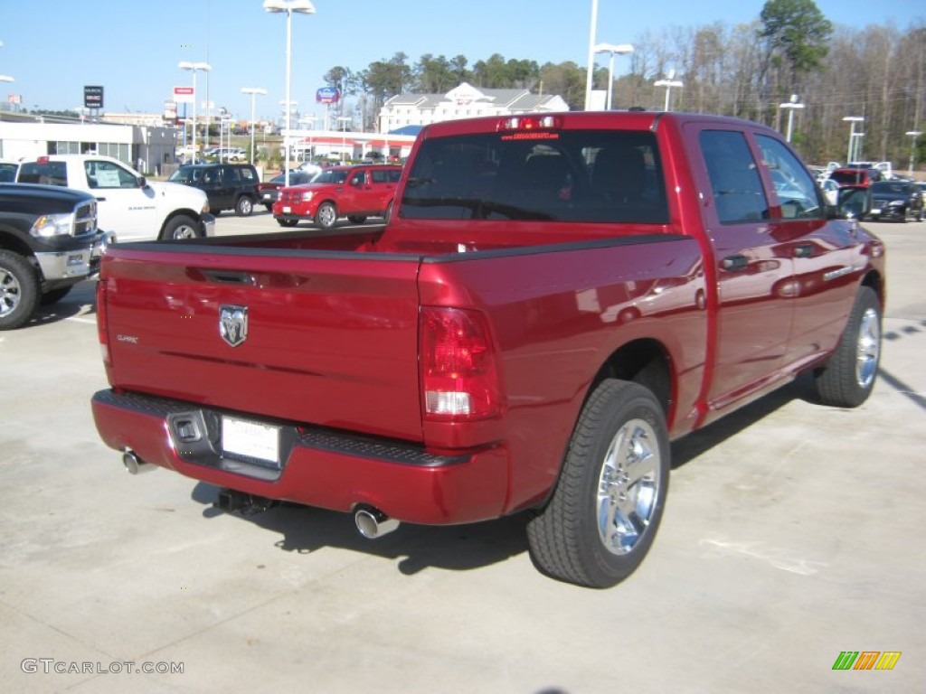 2012 Ram 1500 Express Crew Cab - Deep Cherry Red Crystal Pearl / Dark Slate Gray/Medium Graystone photo #5