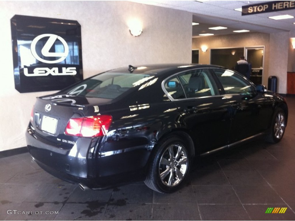 2009 GS 350 AWD - Smokey Granite Gray Mica / Black photo #2