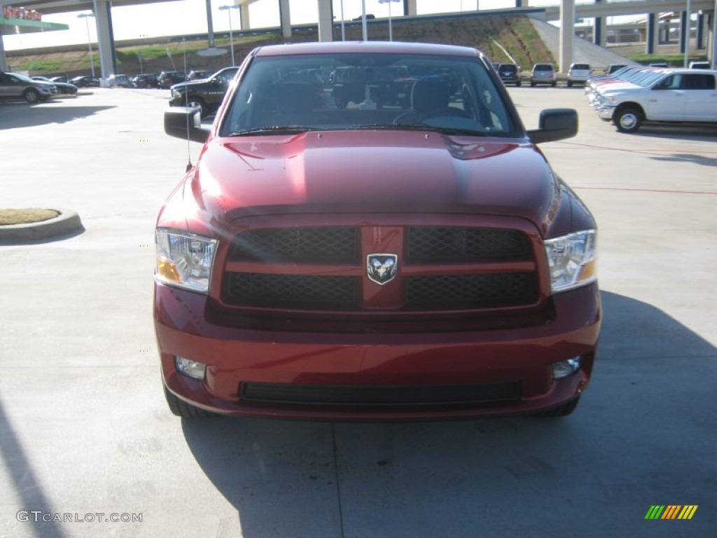 2012 Ram 1500 Express Regular Cab - Deep Cherry Red Crystal Pearl / Dark Slate Gray/Medium Graystone photo #8