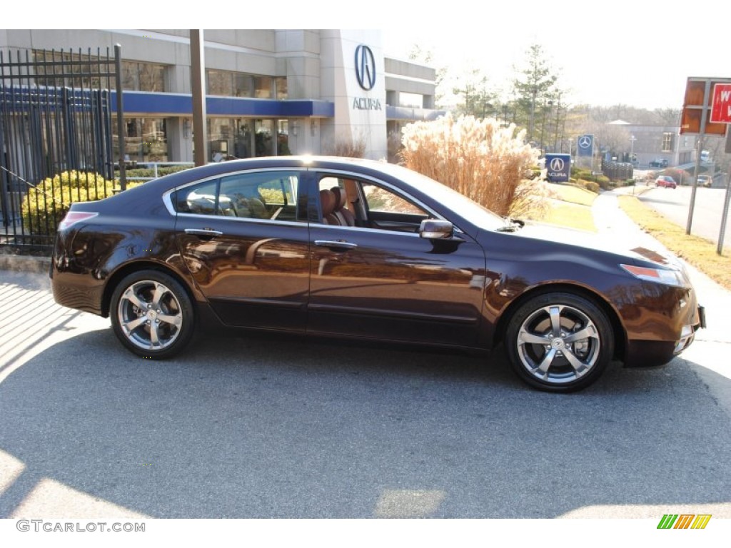 2009 TL 3.7 SH-AWD - Mayan Bronze Metallic / Umber/Ebony photo #3