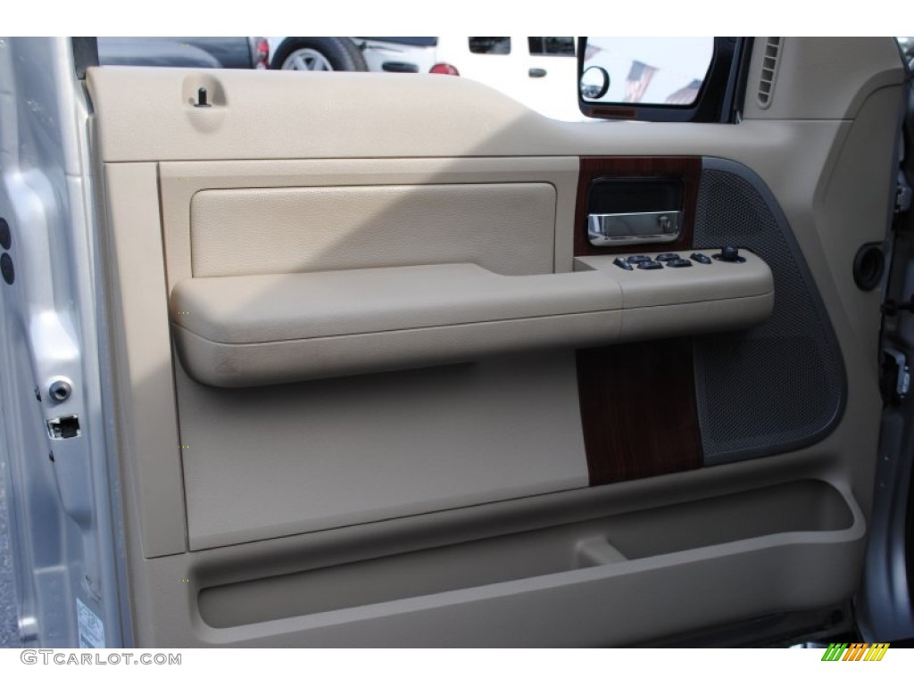2006 F150 Lariat SuperCab 4x4 - Smokestone Metallic / Tan photo #11