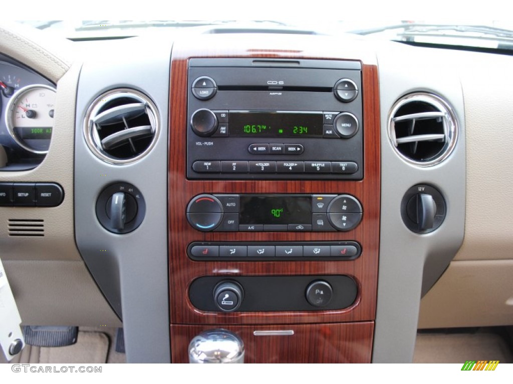 2006 F150 Lariat SuperCab 4x4 - Smokestone Metallic / Tan photo #13