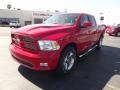 2012 Flame Red Dodge Ram 1500 Sport Crew Cab 4x4  photo #1