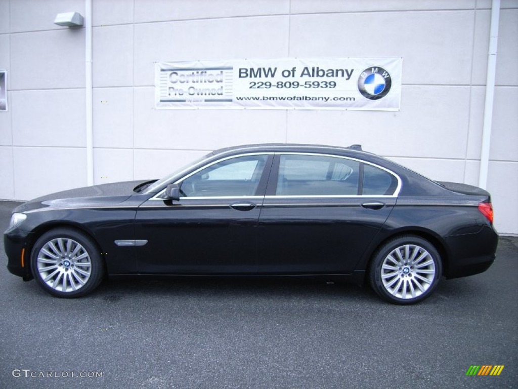 2009 7 Series 750i Sedan - Black Sapphire Metallic / Black Nappa Leather photo #1