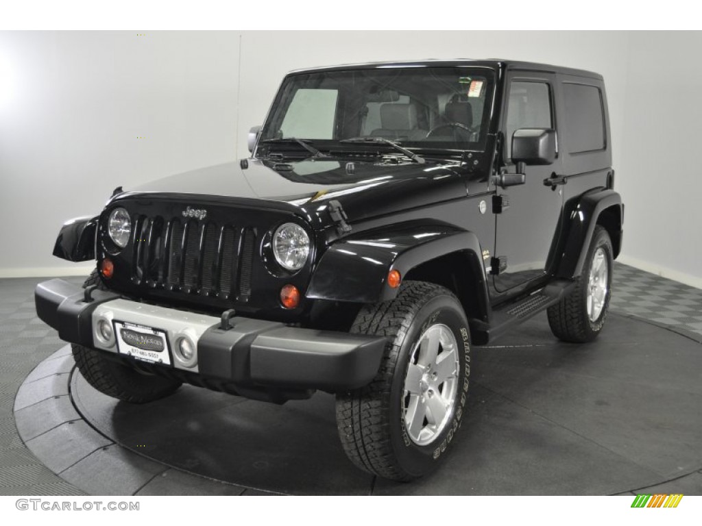 2009 Wrangler Sahara 4x4 - Black / Dark Slate Gray/Medium Slate Gray photo #1