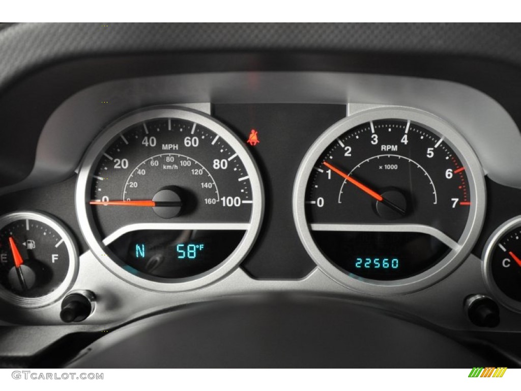 2009 Jeep Wrangler Sahara 4x4 Gauges Photo #61889991