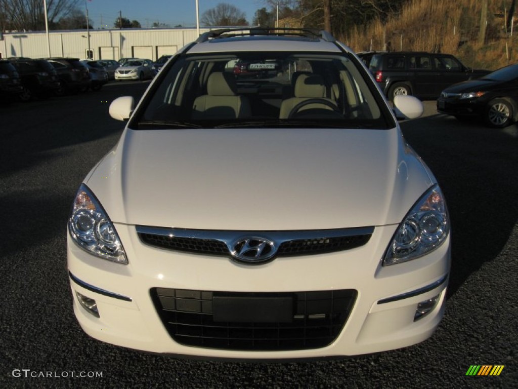 2012 Elantra SE Touring - Polar White / Beige photo #3