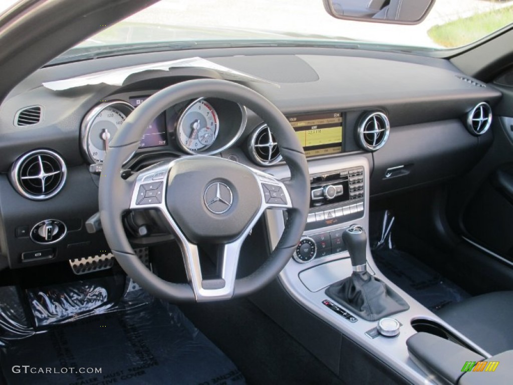 2012 Mercedes-Benz SLK 250 Roadster Black Dashboard Photo #61891608