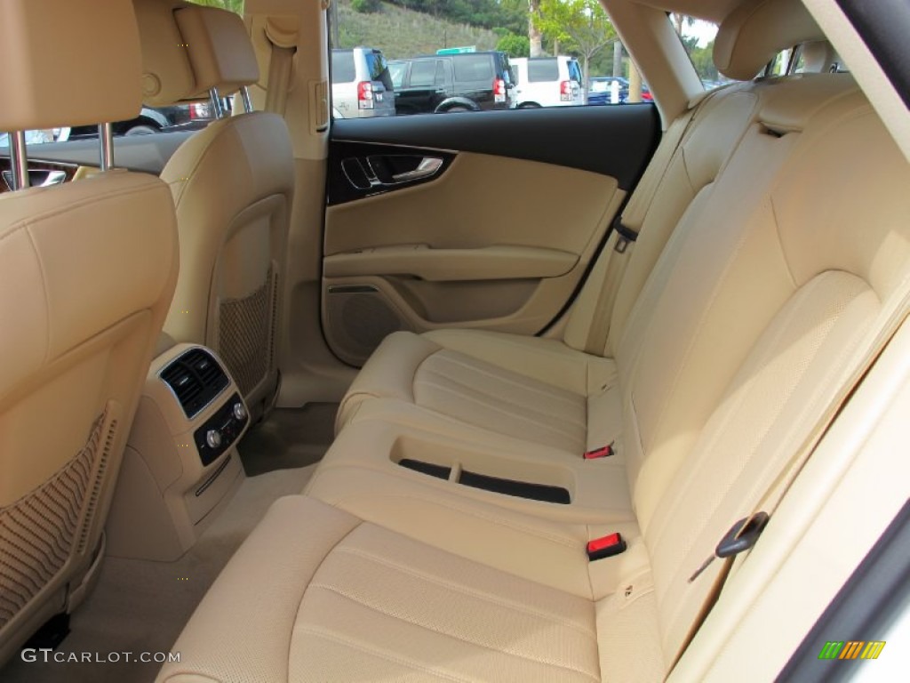 Velvet Beige Interior 2012 Audi A7 3.0T quattro Premium Photo #61891908