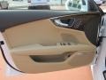2012 Audi A7 Velvet Beige Interior Door Panel Photo