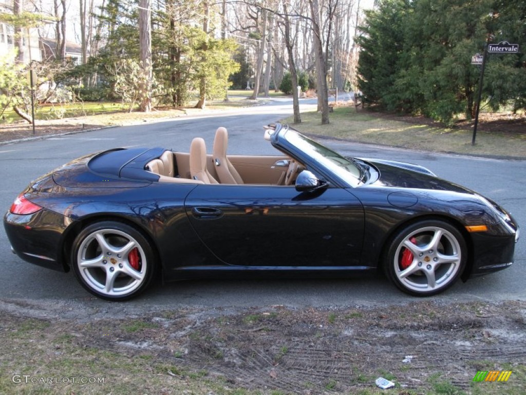 Midnight Blue Metallic 2009 Porsche 911 Carrera S Cabriolet Exterior Photo #61892208