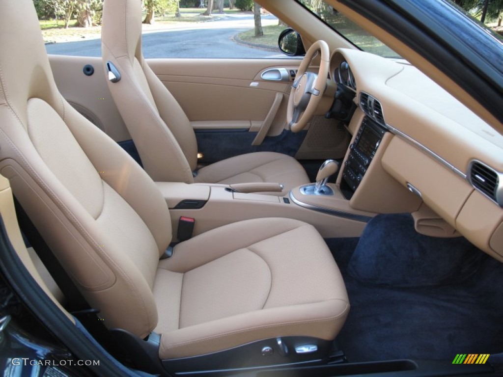 Sand Beige Interior 2009 Porsche 911 Carrera S Cabriolet Photo #61892264