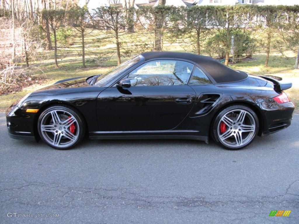 Black 2008 Porsche 911 Turbo Cabriolet Exterior Photo #61892448