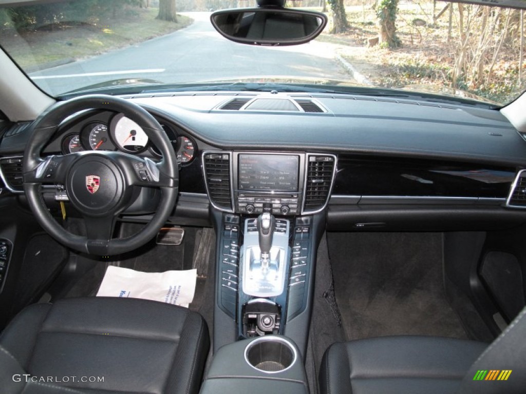 2010 Porsche Panamera 4S Black Dashboard Photo #61892715